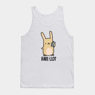 Hare-llo There Cute Hare Rabbit Pun Tank Top